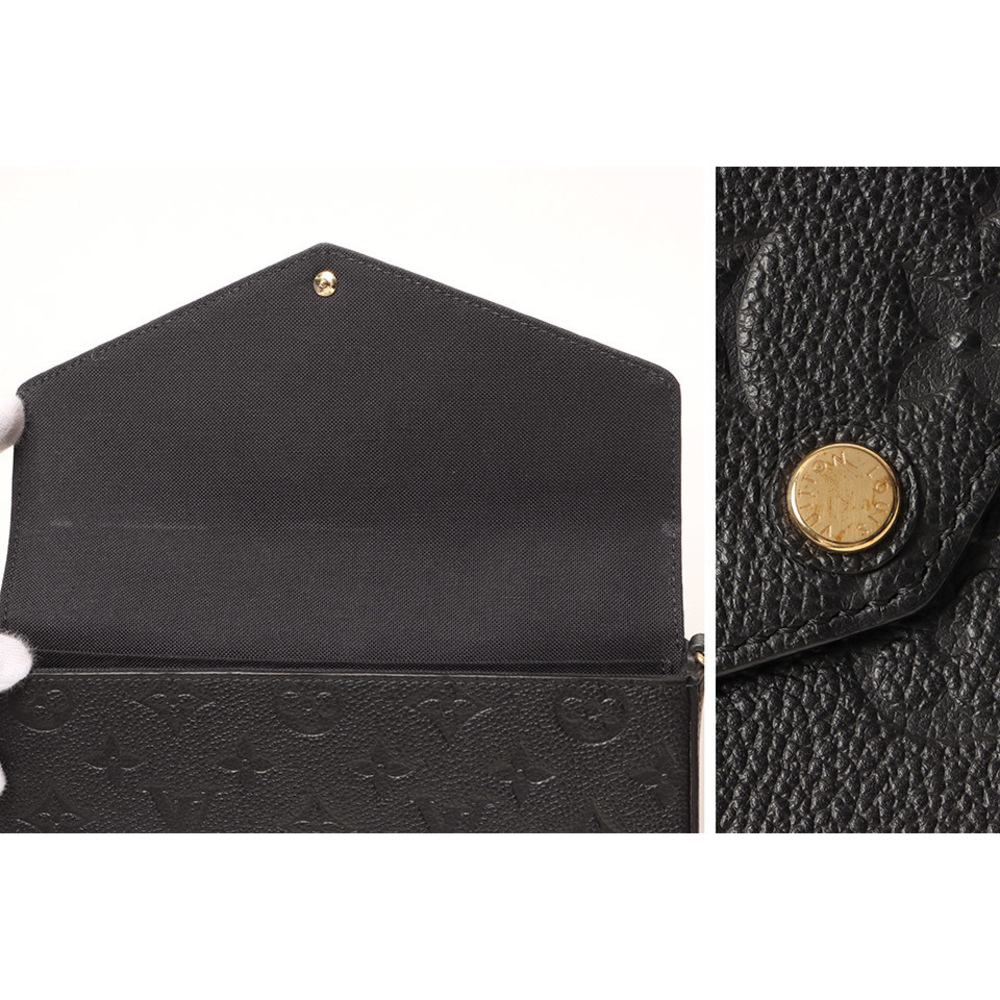 Louis Vuitton Empreinte Pochette Felicie Felice Noir Black Bag View 6